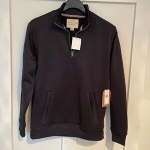 Weatherproof Vintage 1/4 zip ‘LICORICE’ pullover Fleece lined MEDIUM MENS NEW